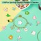 120 Pcs Spring Summer Floral Themed Charms, Flower Charms for Jewelry Making, Assorted Gold Enamel Charm Pendants for DIY Necklace Bracelet Earrings Supplies Gifts for Mom Women